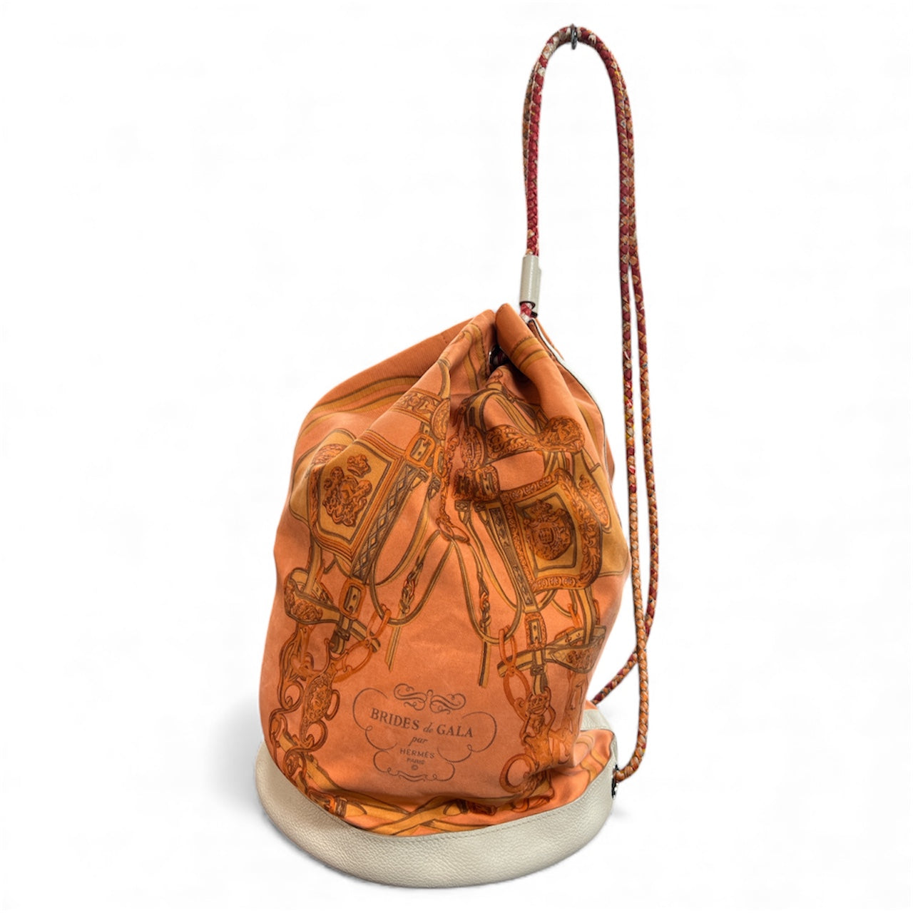 HERMES Soircour Drawstring Shoulder Bag HE378