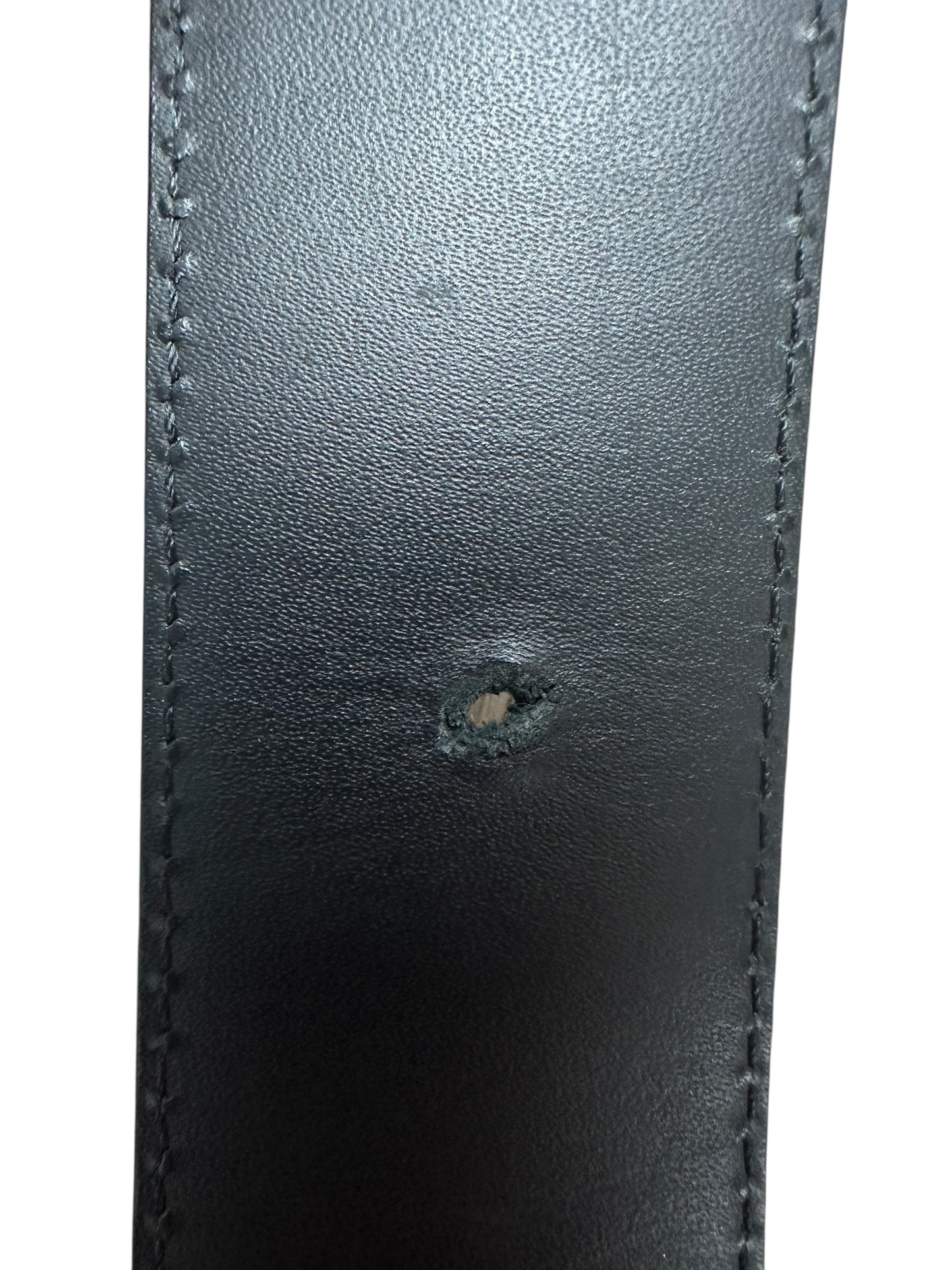 LOUIS VUITTON Damier Graphite Initiales Belt Belt Black Black Hardware LO2057