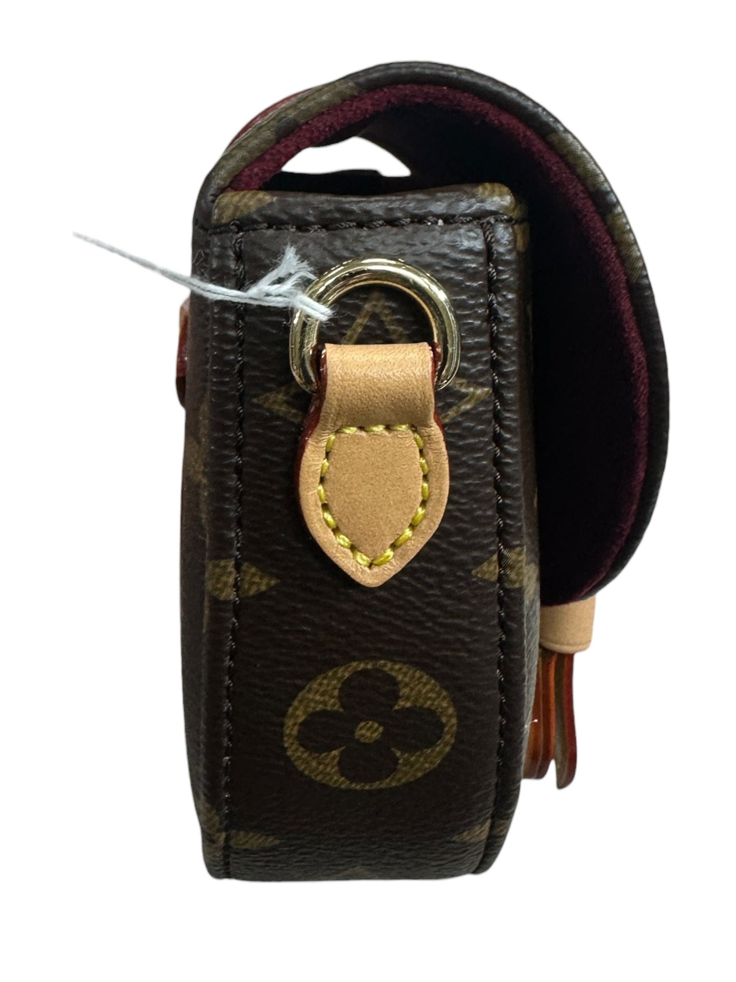 LOUIS VUITTON Monogram Boite Chapeau Souple PM Crossbody Bag Brown Gold Hardware LO2283