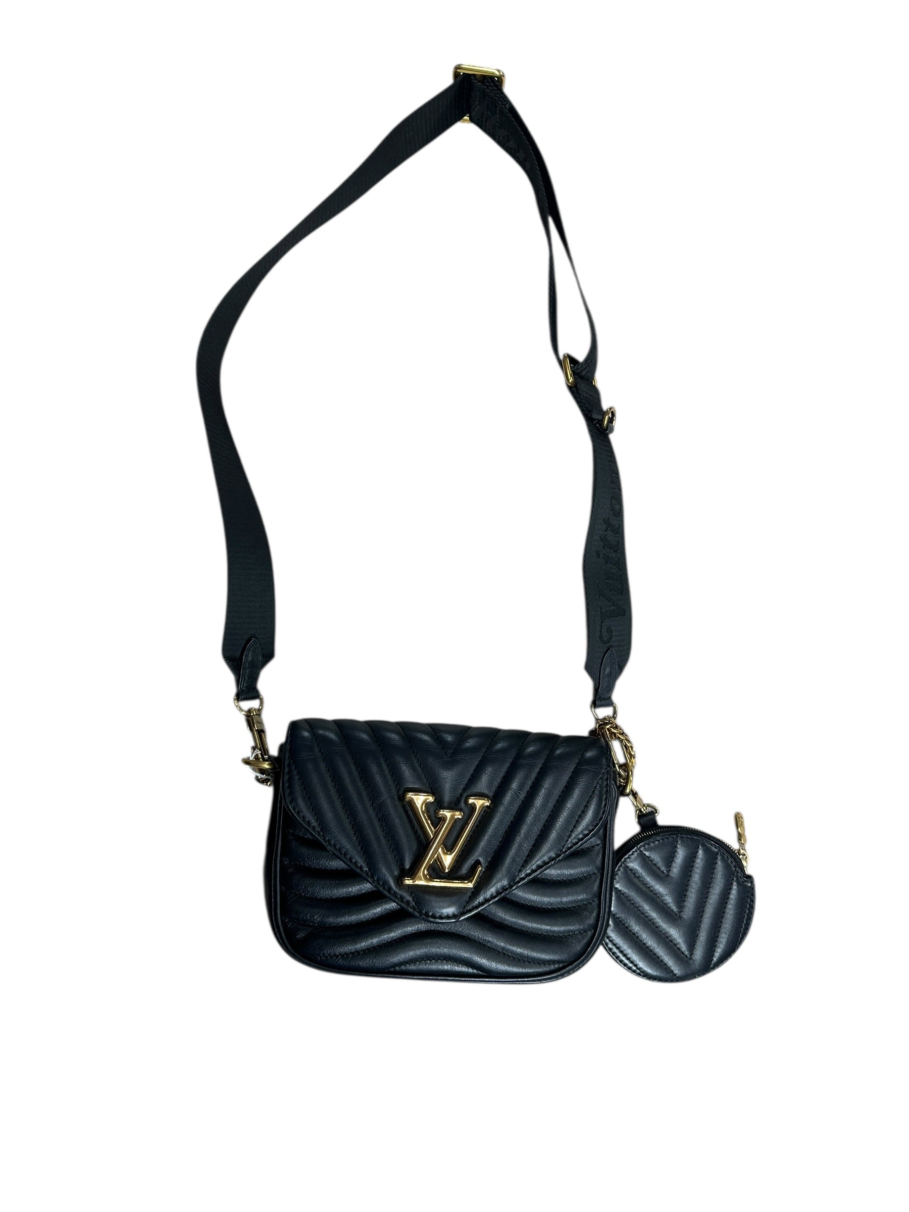 LOUIS VUITTON Quilted Leather New Wave Multi-Pochette Crossbody