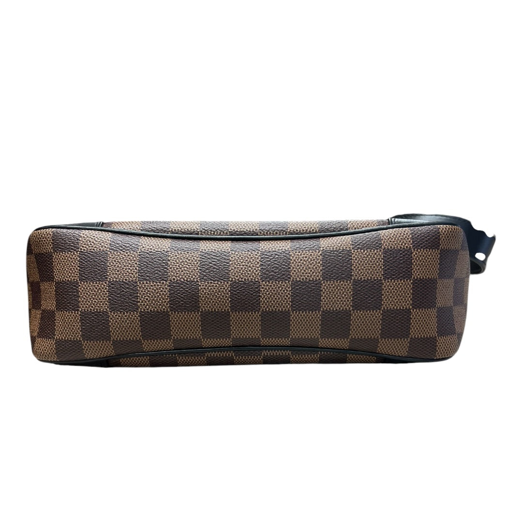 LOUIS VUITTON Damier Ebene Bond Street BB Shoulder Bag Brown/Black Gold Hardware LO2306
