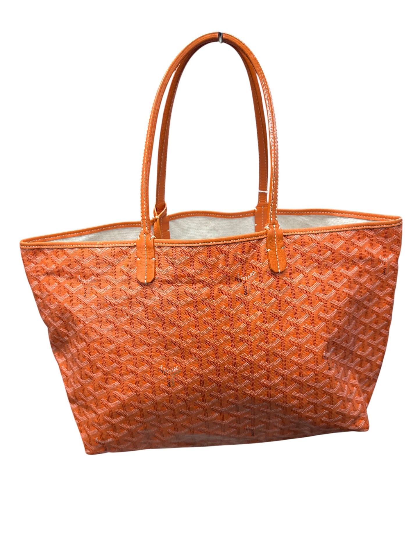 GOYARD Goyardine Saint Louis PM Tote Bag with Pouch Orange GO13