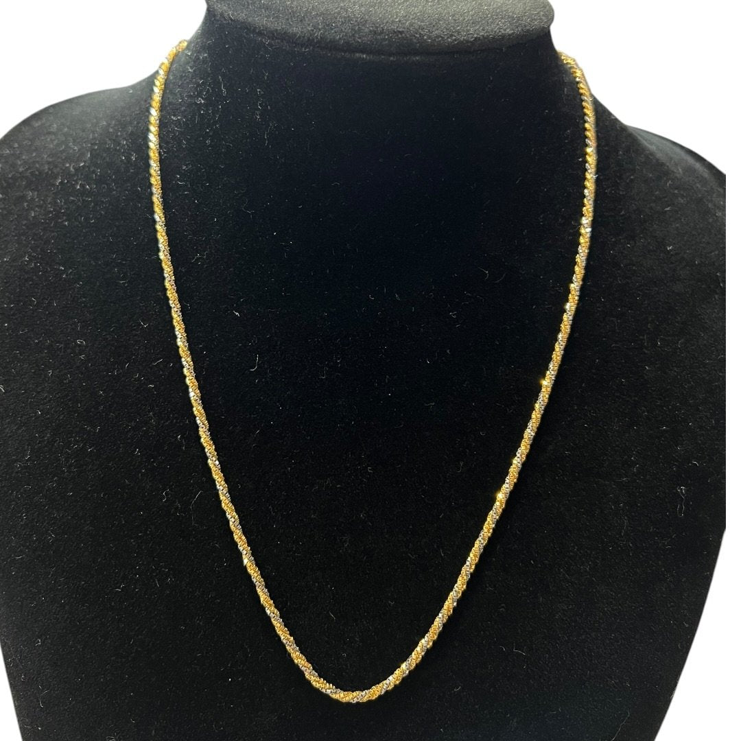 ACCESSORY UNBRANDED K18/PT850 Combi Gold, Silver Gold-tone Clasp 