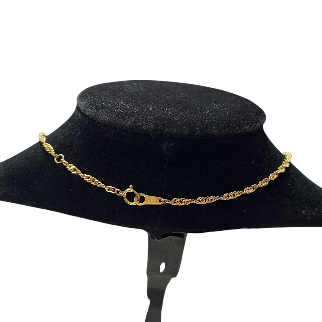 UNBRANDED Accessory 18K Gold necklace Gold Gold Hardware je64
