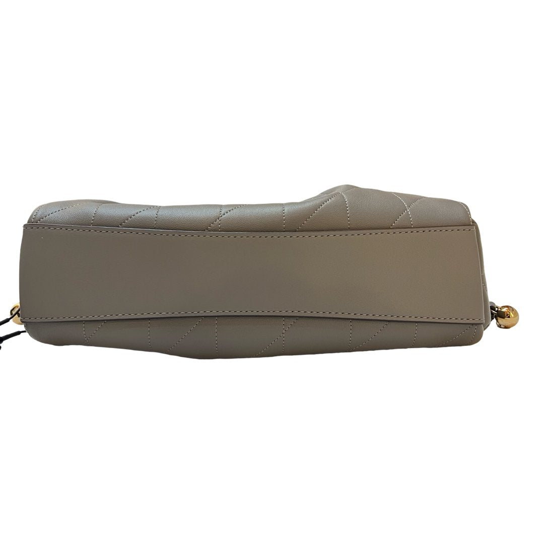 coach Leather Soft Tabby Shoulder Bag Grey Gold Hardware co40