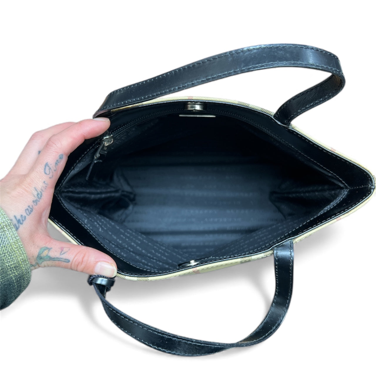 Burberry Check Tote Bag BU1030