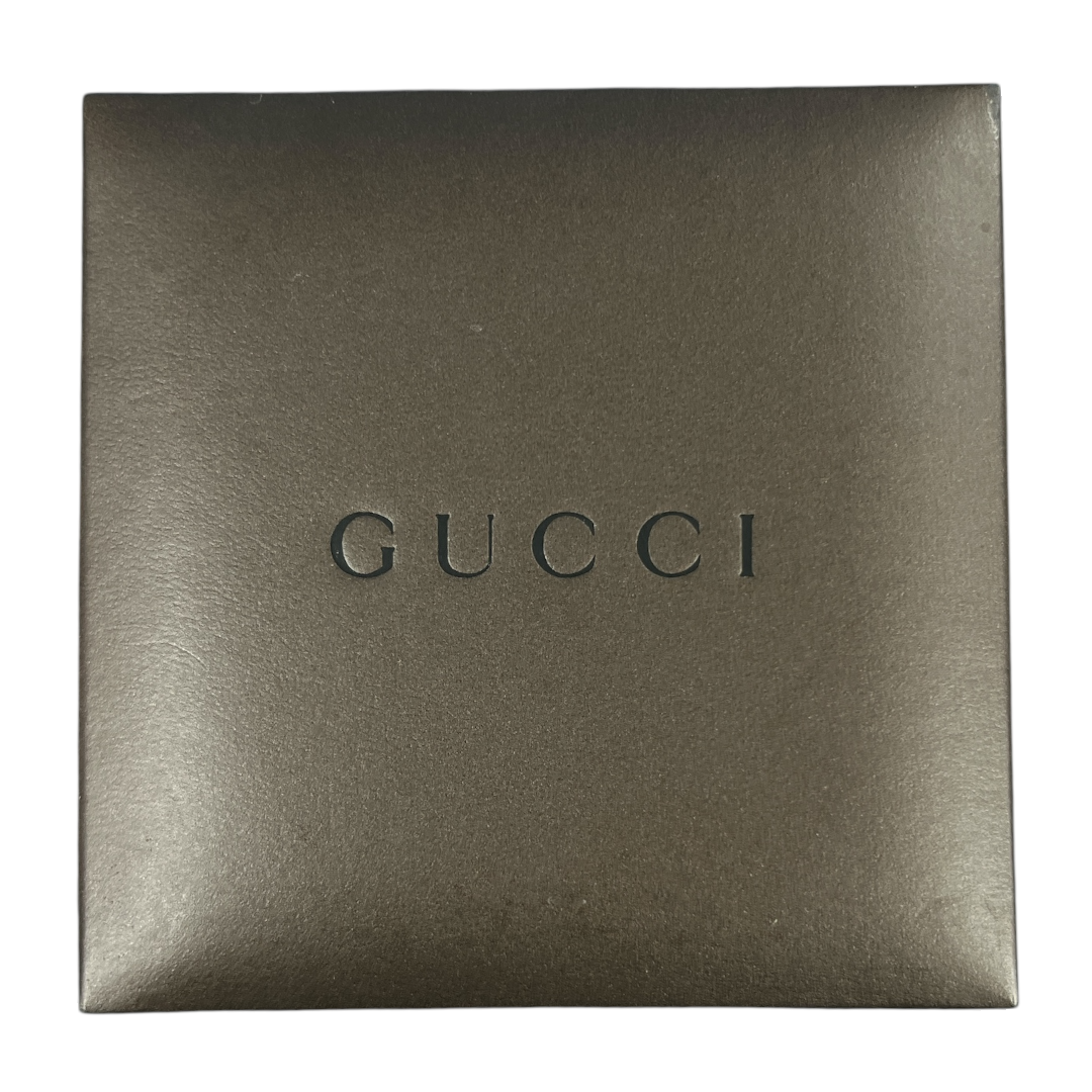 GUCCI 6700L Stainless Steel Bangle Quartz Watch Black Dial ER106