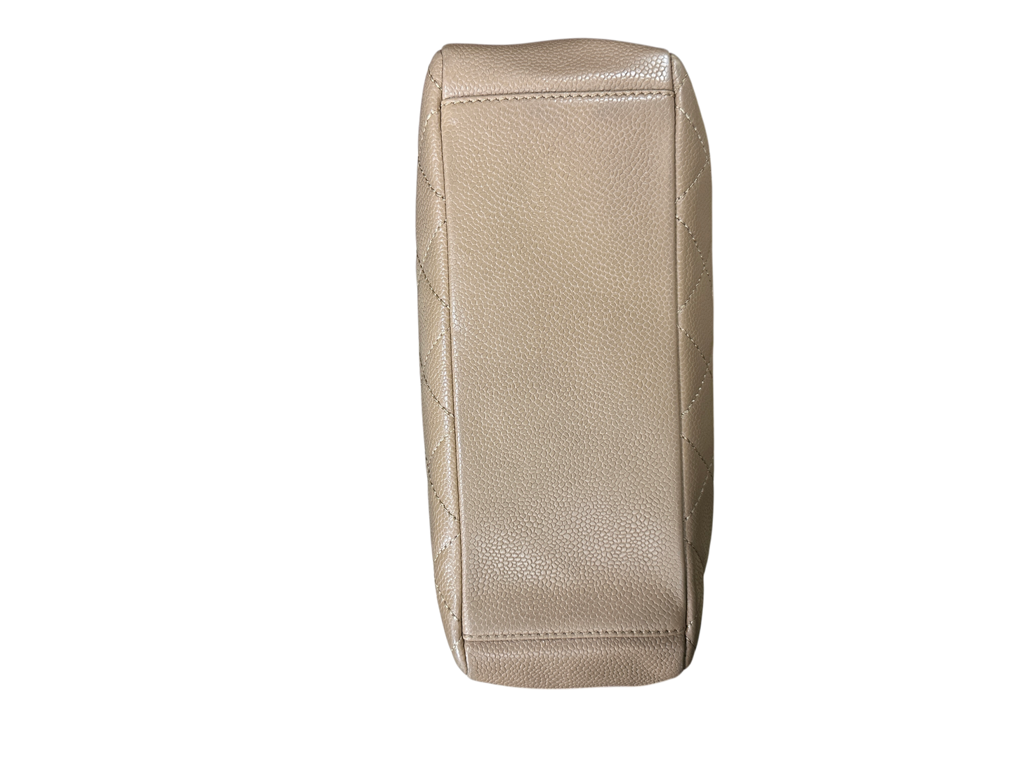 Chanel PST Petite Shopping Tote Beige Caviar Leather Silver Hardware Series 11 - CH2079