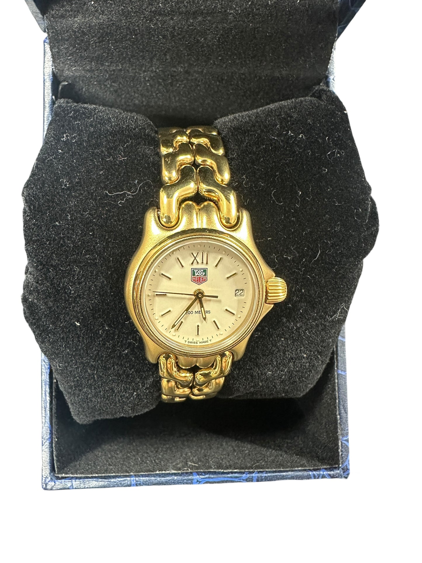 TAG HEUER S/el Quartz Gold Plated Ladies Watch 24mm - ER75
