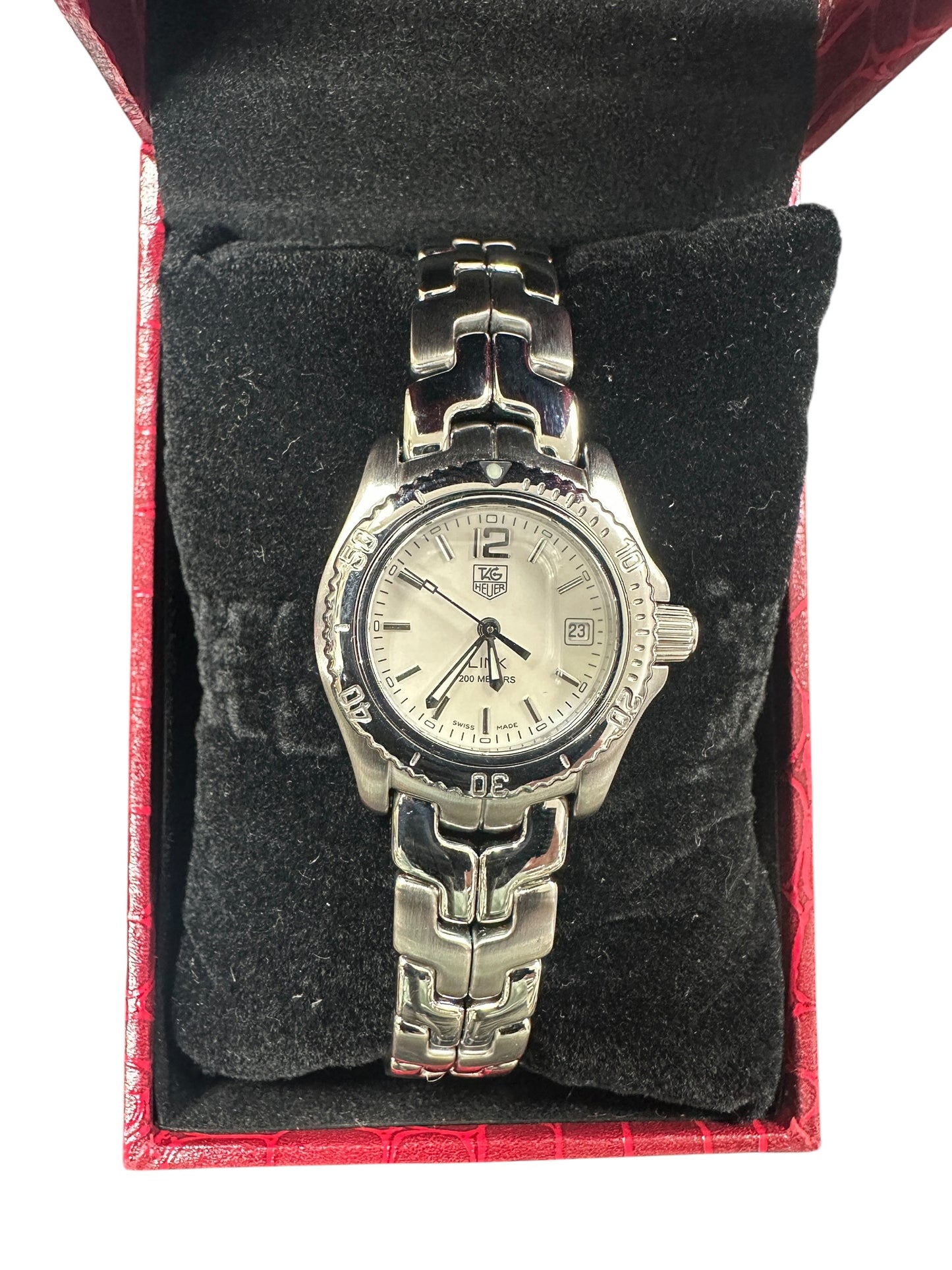 TAG HEUER Link Quartz Silver Dial Ladies Watch 27mm - ER93