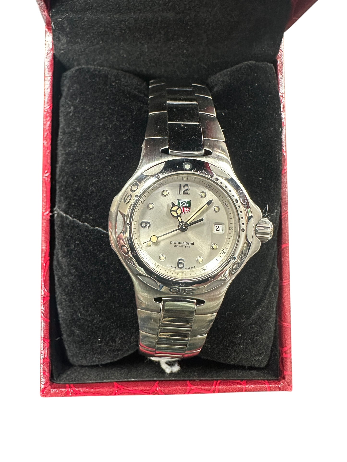 TAG Heuer Professional 200 Meters Silver Dial Ladies Watch ER37
