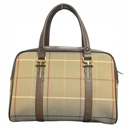 Burberry Check Pattern Boston Bag BU987