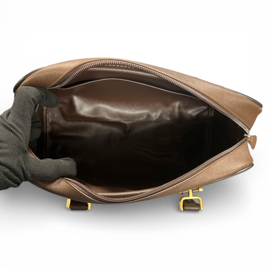 Burberry Check Pattern Boston Bag BU987