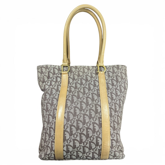Christian Dior Logo Tote  Bag Beige/Brown Ch1690