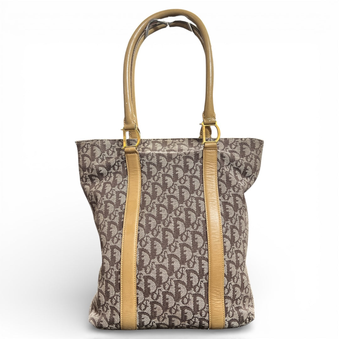 Christian Dior Logo Tote Bag Beige/Brown Ch1690