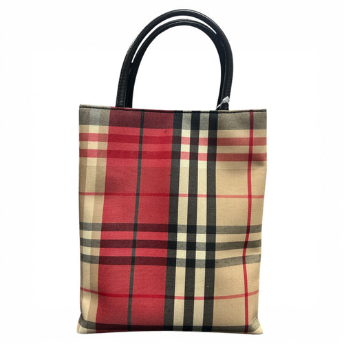 Burberry Check Pattern Handbag! BU942