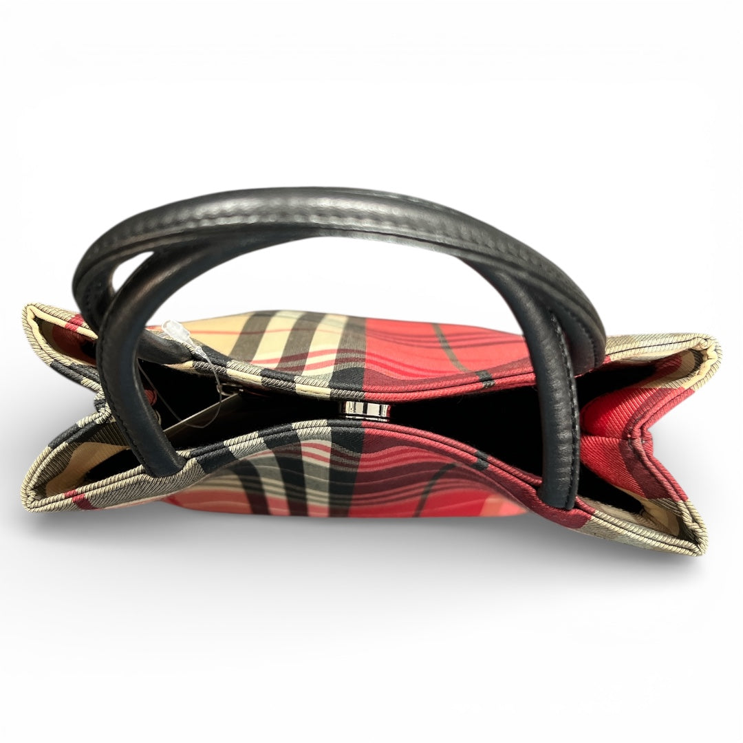 Burberry Check Pattern Handbag BU942