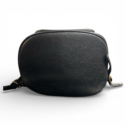 MCM Black Leather Backpack MC179