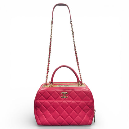 CHANEL Quilted Pink Shoulder Bag CH1907