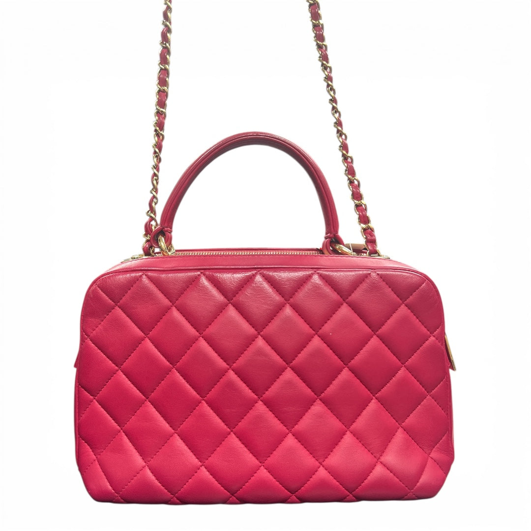 CHANEL Quilted Pink Shoulder Bag CH1907