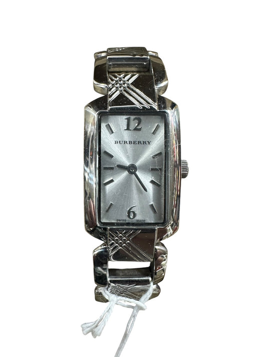 Burberry BU4211 Square Silver Dial Stainless Steel 18x23mm Ladies Watch - ER28