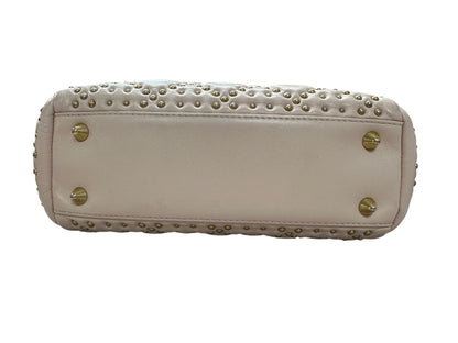 Christian Dior Lady Dior Studded Leather Handbag Pale Pink CH1997