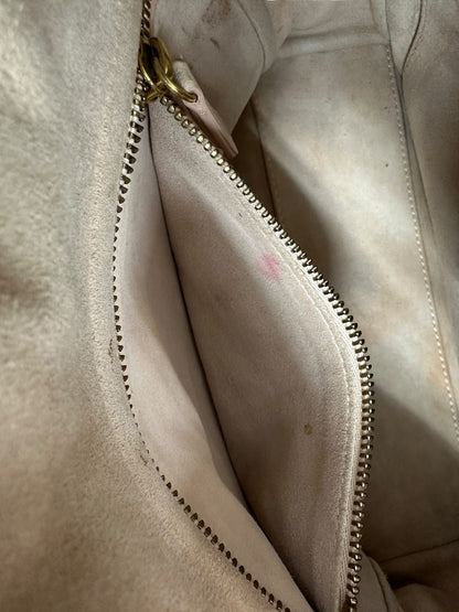 Christian Dior Lady Dior Studded Leather Handbag Pale Pink CH1997