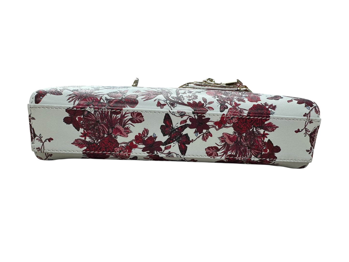 Christian Dior Lady D-Joy Leather Handbag Floral Butterfly Print Ch2004