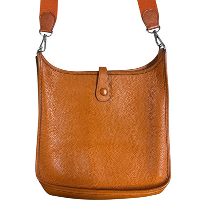 Hermès Evelyne I Leather Shoulder Bag Orange HE356