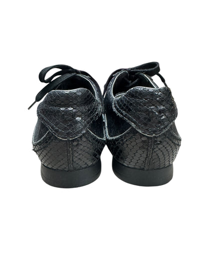 LOUIS VUITTON Monogram Denim LV Trainer Sneaker Black Silver Hardware LO2012