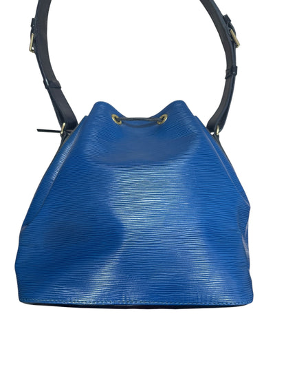 Louis Vuitton Petit Noe Epi Leather Shoulder Bag Blue/Black LO2195