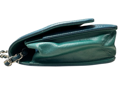 Chanel Timeless CC Caviar Leather Wallet on Chain WOC Teal CH2099