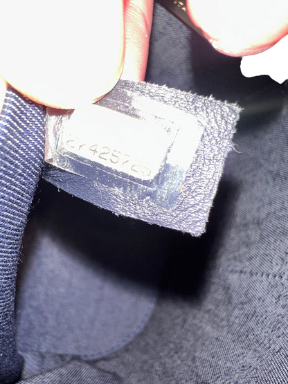 Chanel Filigree Vanity Case Leather Bag Black Gold Hardware -CH2097