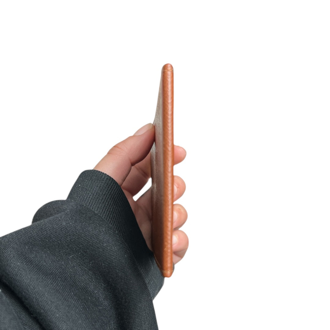 LOUIS VUITTON Taiga Leather Card Holder Brown LO2207