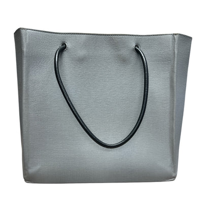 BALENCIAGA Canvas Everyday Tote Bag Gray Silver Hardware Ba42