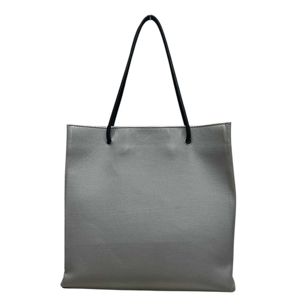 BALENCIAGA Canvas Everyday Tote Bag Gray Silver Hardware Ba40