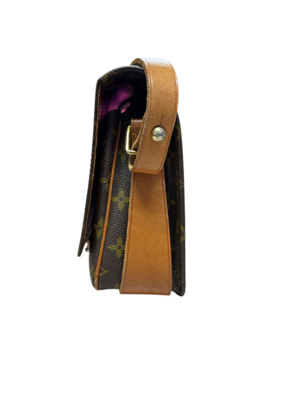 LOUIS VUITTON Monogram Cartouchiere Crossbody Bag Brown Gold Hardware LO2219