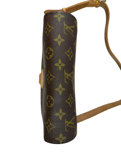 LOUIS VUITTON Monogram Cartouchiere Crossbody Bag Brown Gold Hardware LO2219