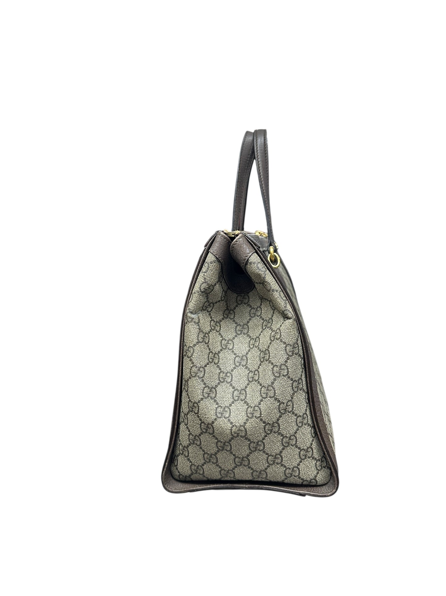 GUCCI GG Supreme Ophidia Tote Bag Beige/Brown Gold Hardware GU568