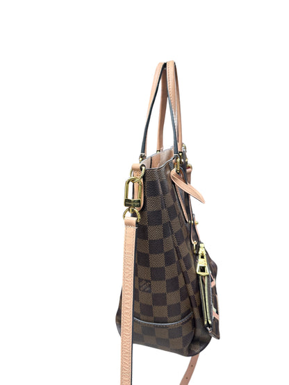 LOUIS VUITTON Damier Ebene Cabas Beaubourg Tote Bag Brown Gold Hardware LO2214