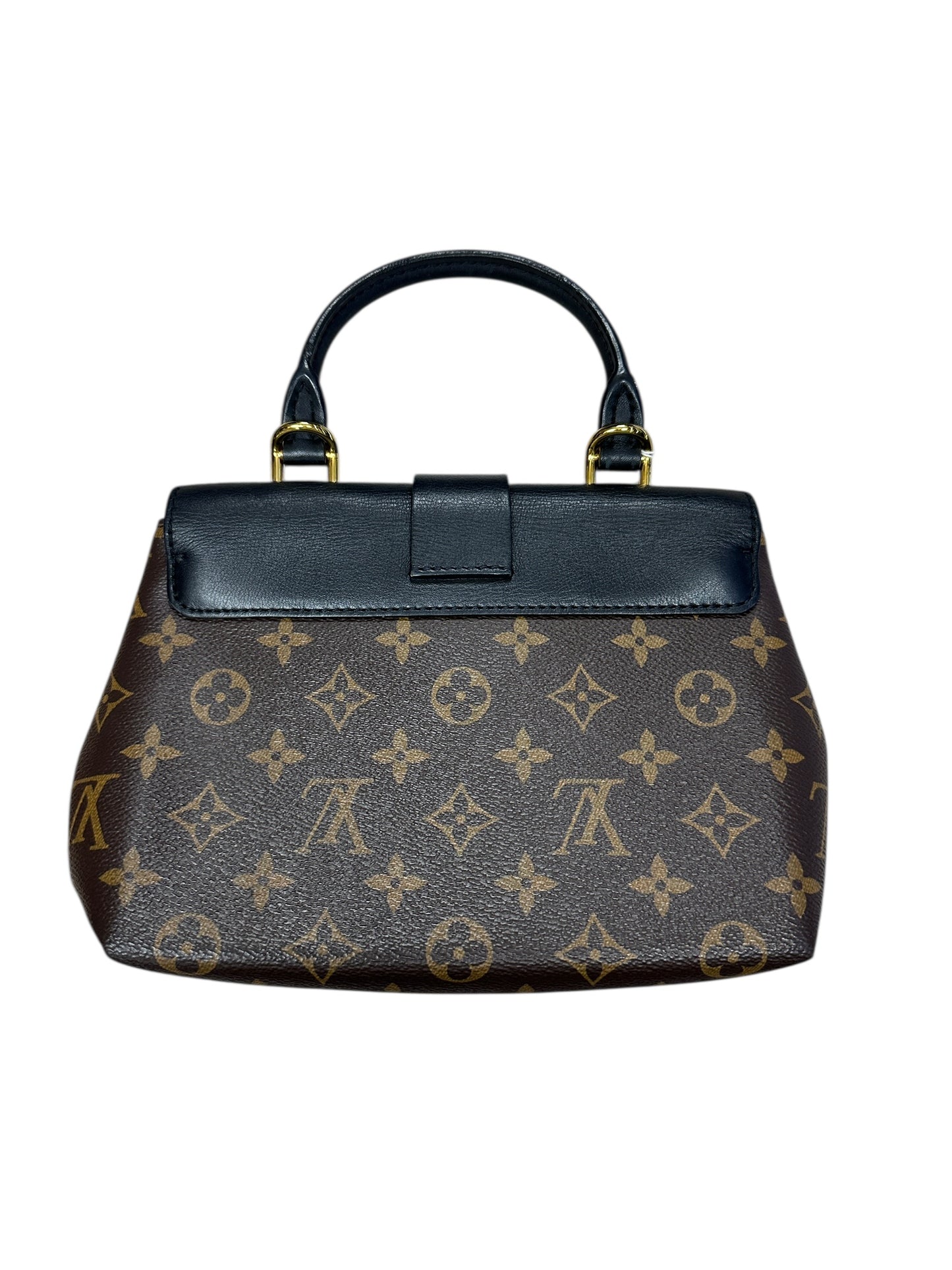 LOUIS VUITTON Monogram Locky BB Handbag Brown/Black Gold Hardware LO2218