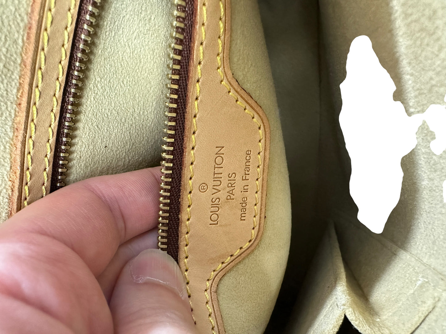 LOUIS VUITTON Monogram Looping MM Shoulder Bag Brown Gold Hardware LO2223