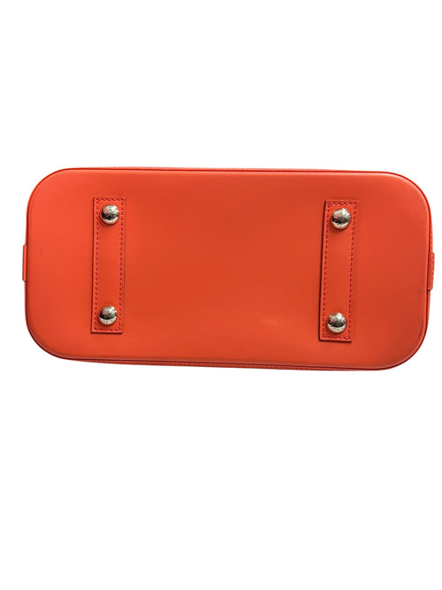 LOUIS VUITTON Epi Leather Alma PM Handbag Orange Silver Hardware LO2288