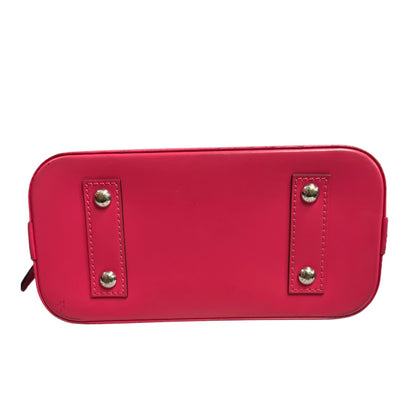 LOUIS VUITTON Epi Leather Alma BB Handbag Hot Pink Silver Hardware LO2259