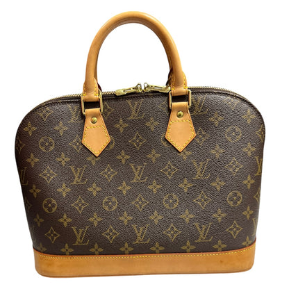 LOUIS VUITTON Monogram Alma PM Handbag Brown Gold Hardware LO2287