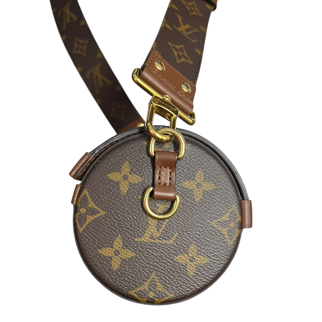 LOUIS VUITTON Monogram Papillon Trunk Crossbody Bag Brown Gold Hardware LO2289