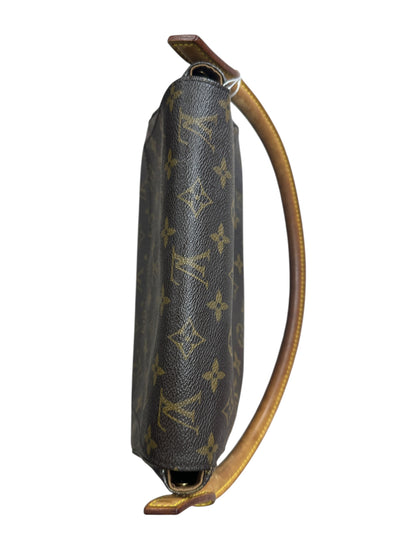LOUIS VUITTON Monogram Mini Looping Shoulder Bag Brown Gold Hardware LO2276