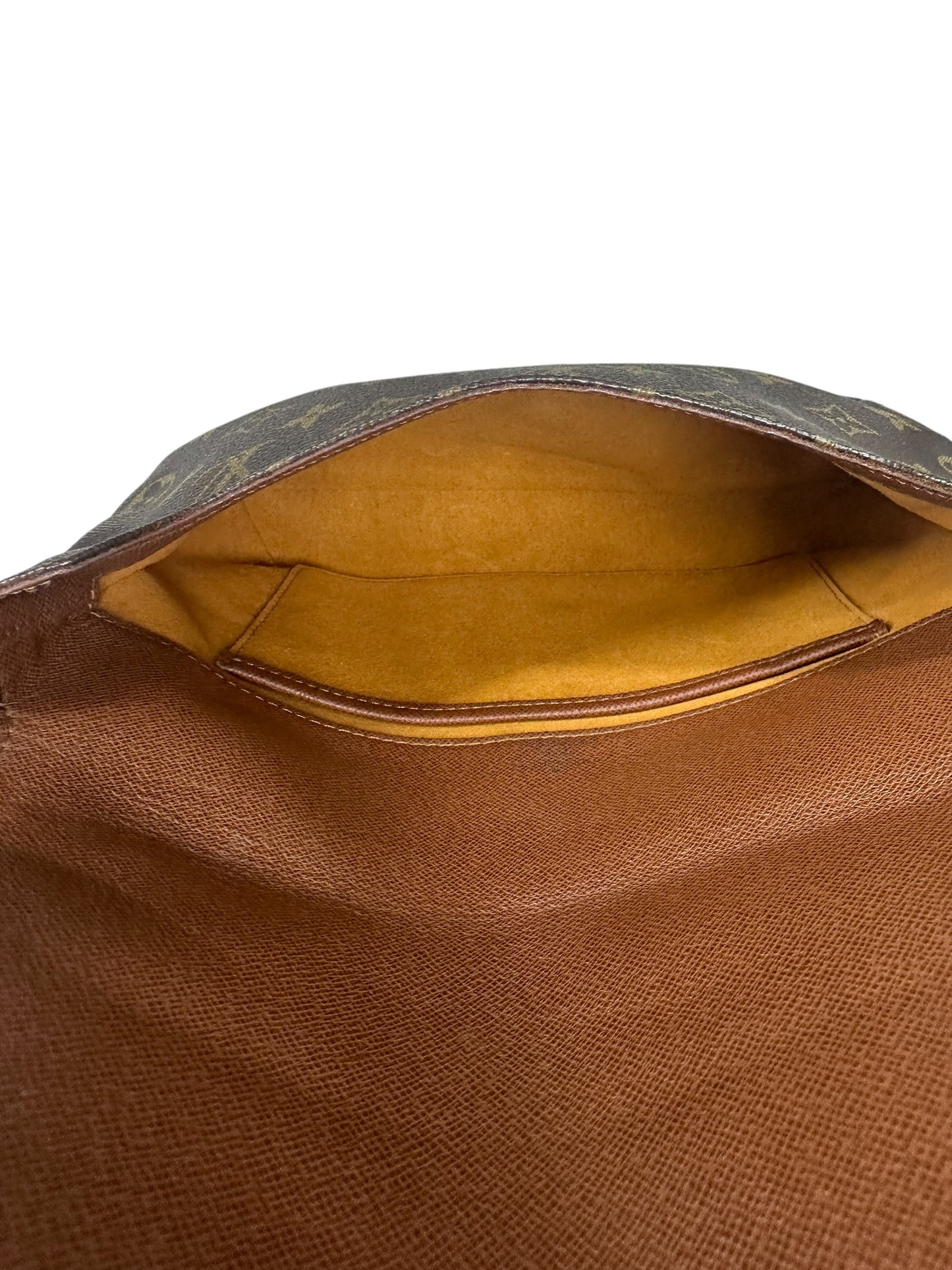 LOUIS VUITTON Monogram Musette Tango Shoulder Bag Brown Gold Hardware LO2262