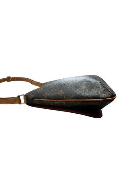 LOUIS VUITTON Monogram Musette Salsa Shoulder Bag Brown Gold Hardware LO2243