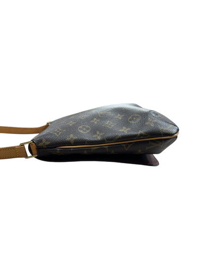 LOUIS VUITTON Monogram Musette Salsa Shoulder Bag Brown Gold Hardware LO2251